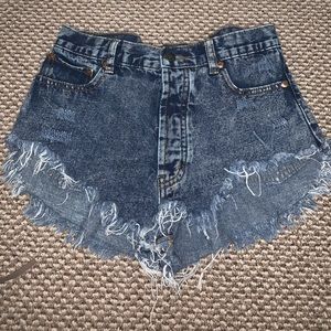 High waisted denim shorts👖